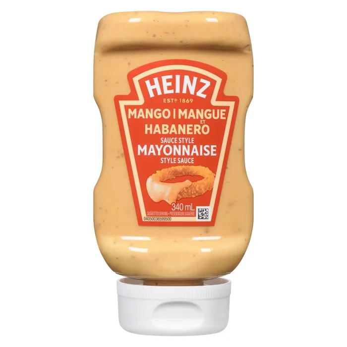 Heinz Mayonnaise Style Sauce Mango Habanero, 340 ml