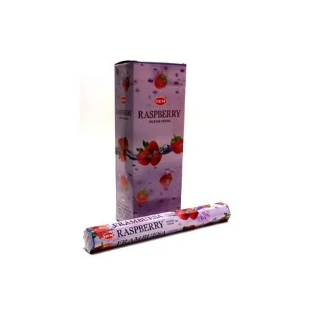 HEM Raspberry 9″ Incense Sticks – Hex Box (20g)
