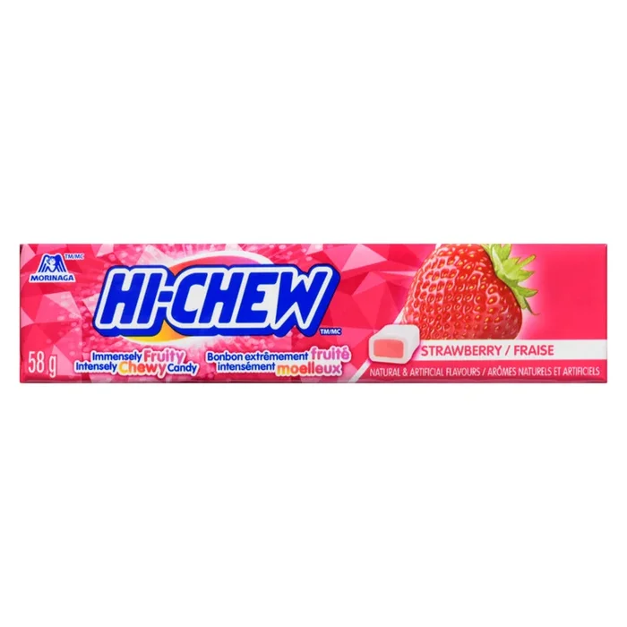Hi-Chew Intensely Chewy Candy Strawberry, 58 g