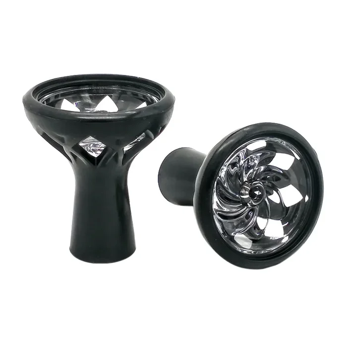 High Temperature Resistance Glass & Silicone Tobacco Bowl For Hookah Shisha,Sheesha,Chicha,Narguile Accessories SH-209