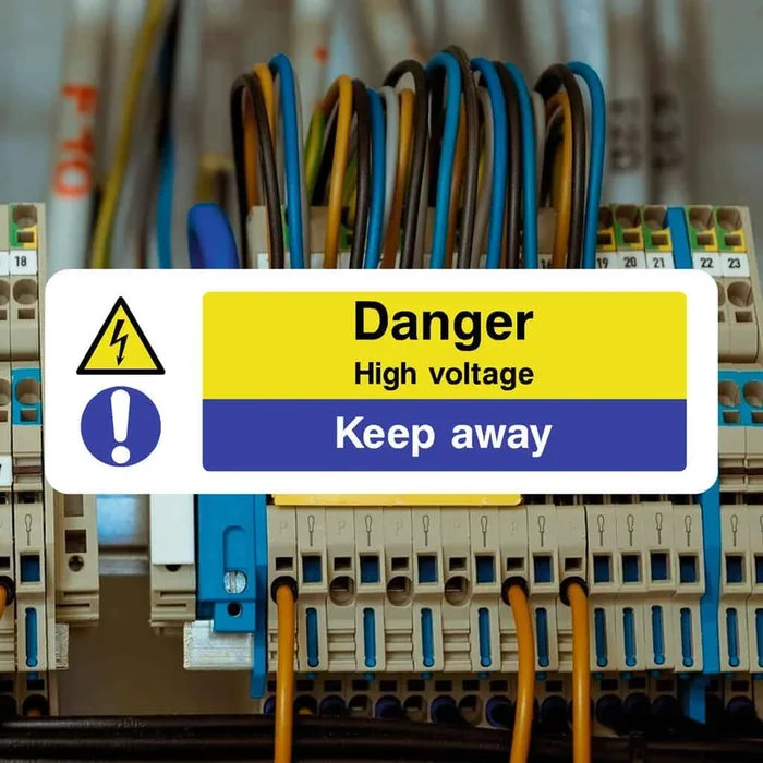 High Voltage Keep Away Sign