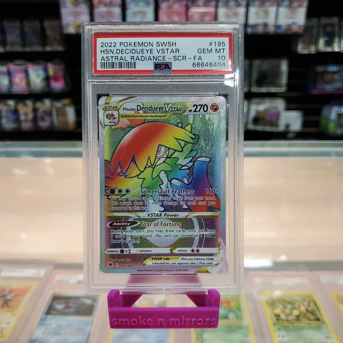 Hisuian Decidueye VSTAR – Astral Radiance Holofoil: PSA 10