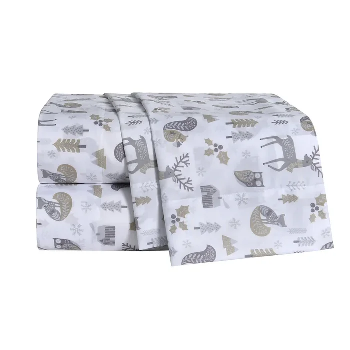 Holiday Printed Sheet Set, King, 4 Piece