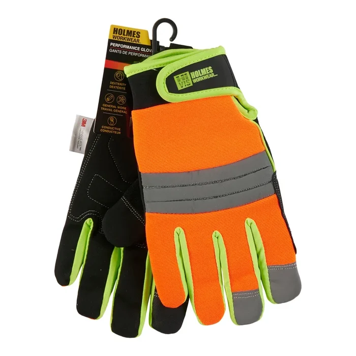 Holmes Men’s High-Vision Work Wear Gloves