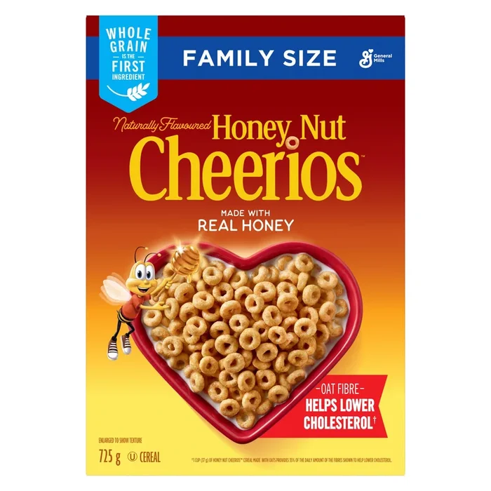 Honey Nut Cheerios Cereal Family Size – 725g