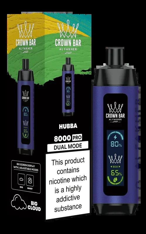Hubba Al Fakher Crown Bar PRO 8k