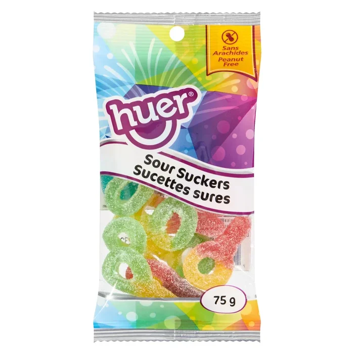 Huer sucettes sures, 75 g