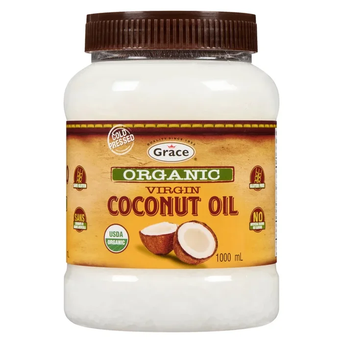 Huile de noix de coco vierge biologique Grace – 1 L