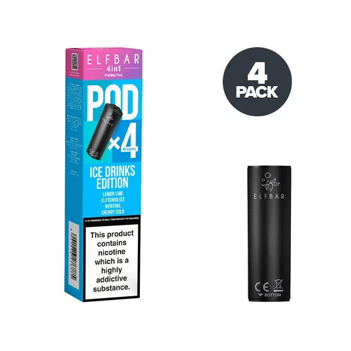 Ice Drinks Edition Elf Bar 4 in 1 Prefilled Pods
