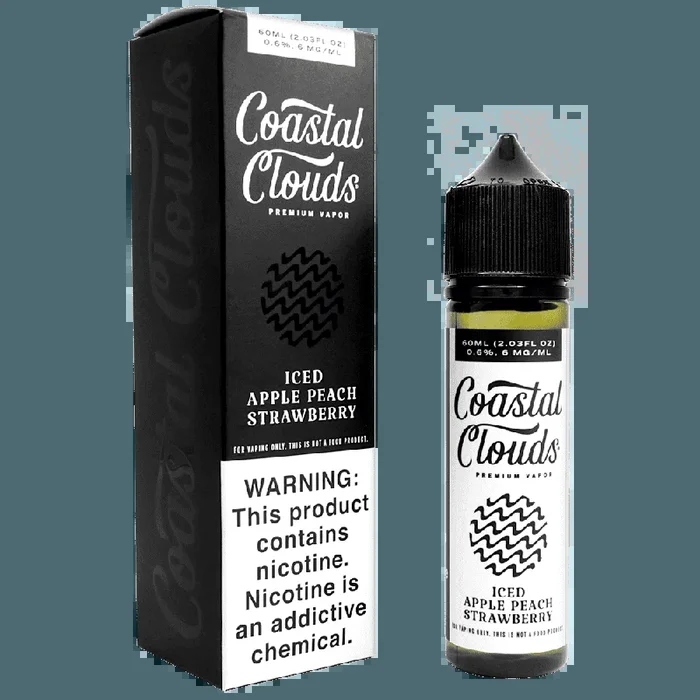 ICED Apple Peach Strawberry by Coastal Clouds E-Liquid (60ml) (ON SALE)