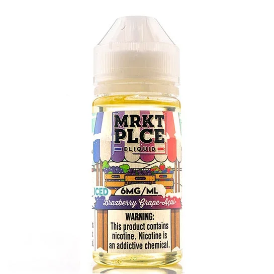 Iced Brazberry Grape Acai – MRKTPLCE E-Juice (100 ml)