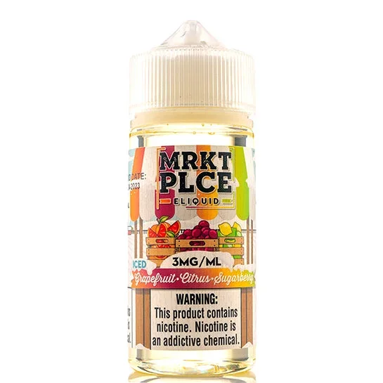Iced Grapefruit Citrus Sugarberry – MRKTPLCE E-Juice (100 ml)