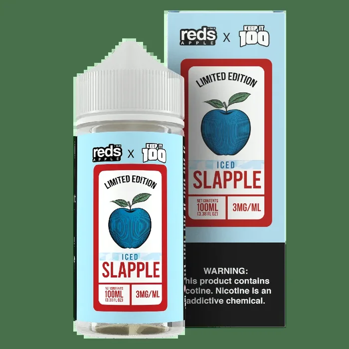 ICED Slapple – Red’s Apple E-Juice x Keep It 100 – 100mL
