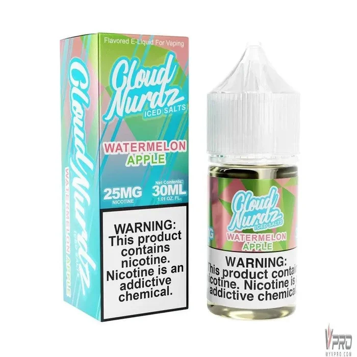 Iced Watermelon Apple – Cloud Nurdz Salts 30mL