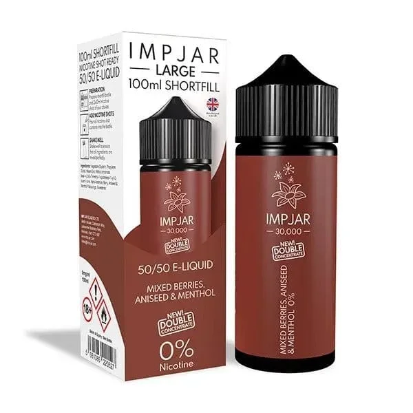 Imp Jar 100ml – MIXED BERRIES ANISEED & MENTHOL 50/50 Shortfill
