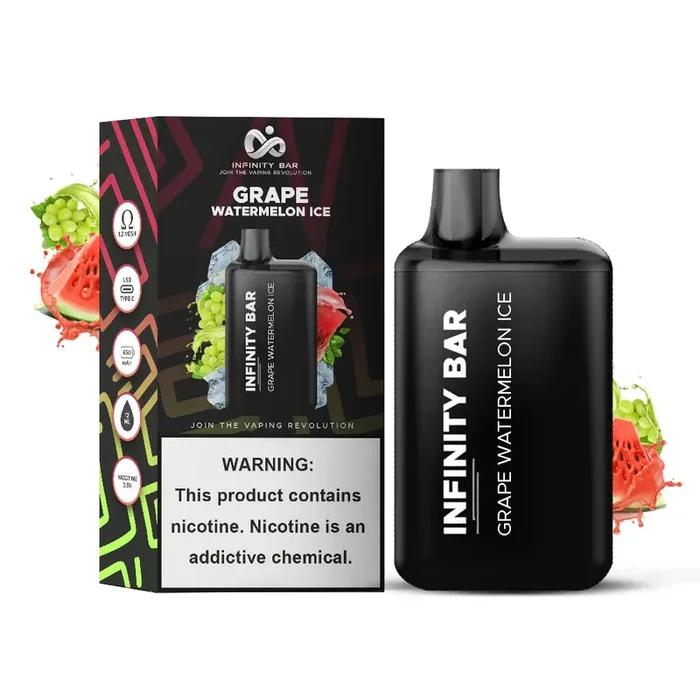 INFINITY DISPOSABLE VAPE GRAPE WATERMELON ICE 5000 PUFF 3.5%