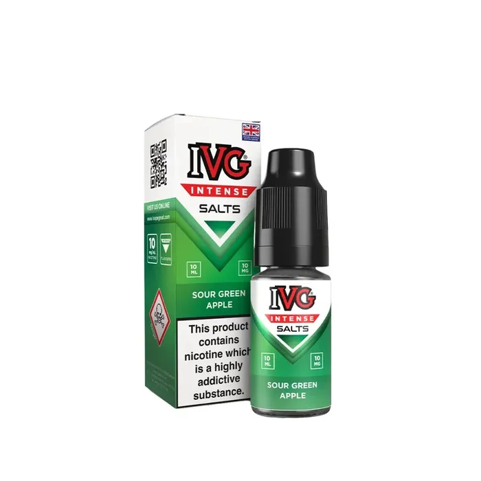 IVG Intense Sour Green Apple Nic Salt 10ml