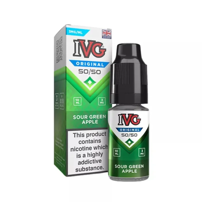 IVG Original Sour Green Apple 50:50 E-liquid 10ml