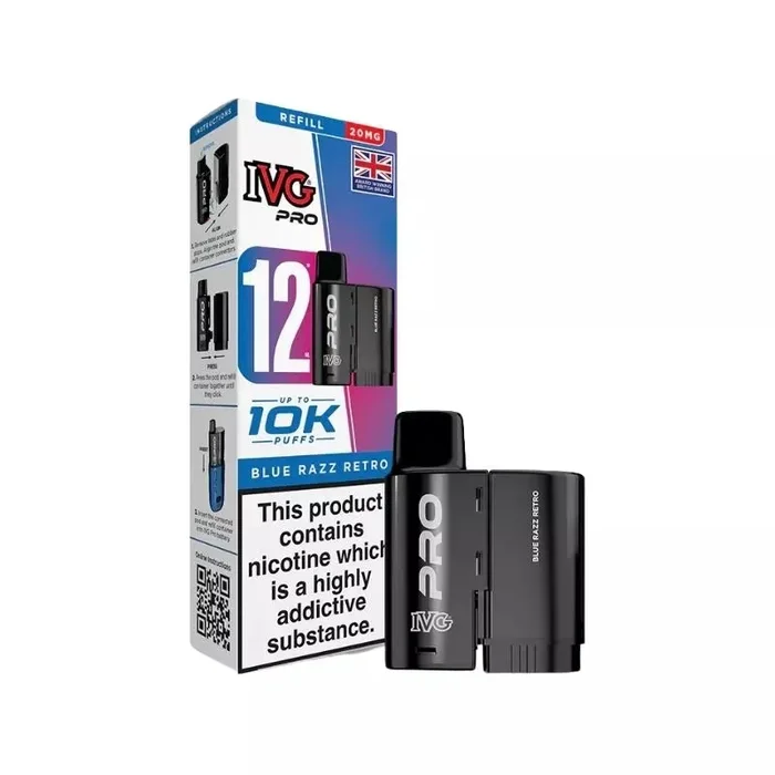 IVG Pro 12 Blue Razz Retro Refill Pod