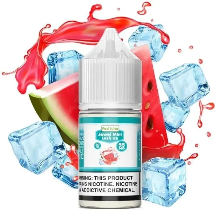 Jewel Mint Lush Ice Nicotine Salt by Pod Juice