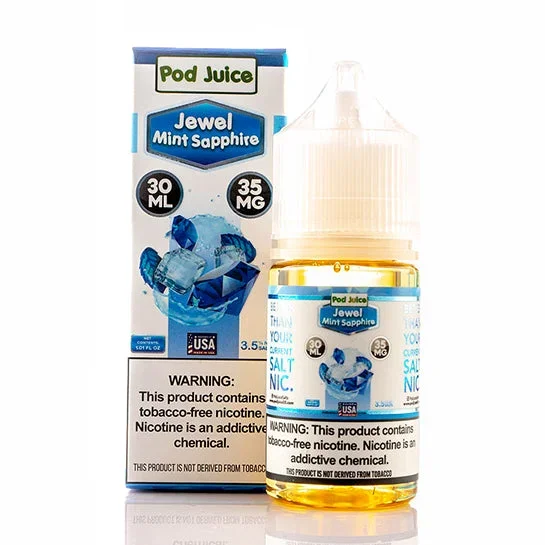 Jewel Mint Sapphire Salt – Pod Juice E-Liquid