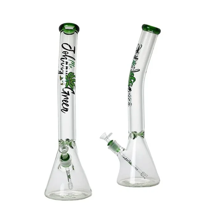 Johnny Green – 20″ 9mm Beaker Bent Neck w/ Grid Percolator Slide