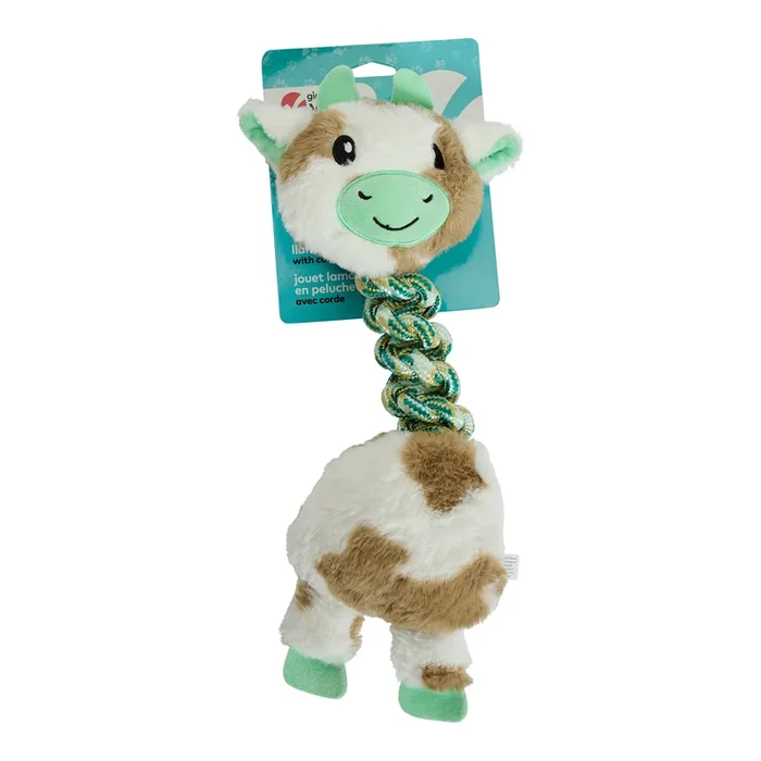 Jouet pour chien en peluche lama avec corde en coton Giant Value