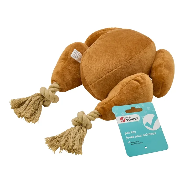 Jouet pour chiens en forme de dinde Giant Value