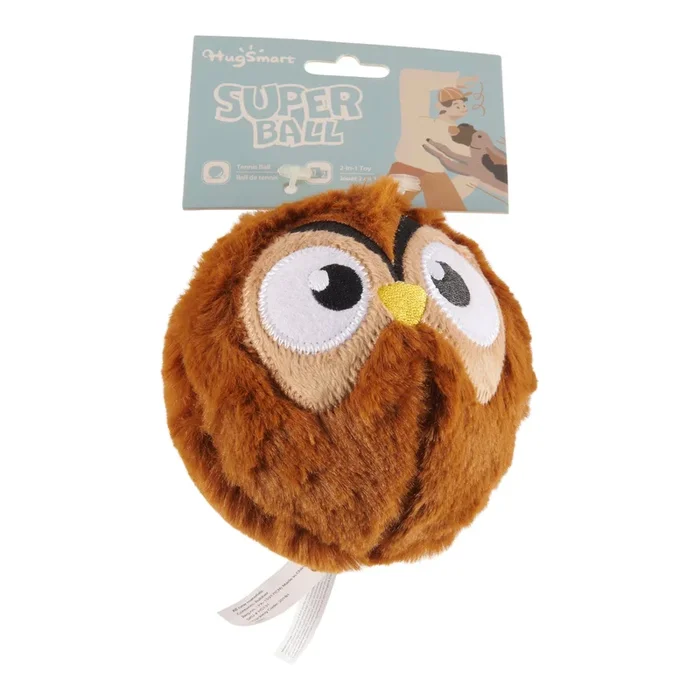 Jouet pour chiens en forme de hibou Super Ball