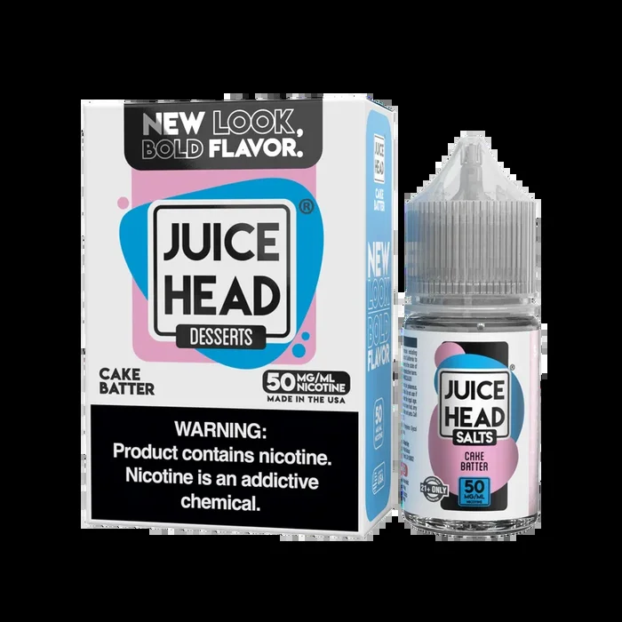 Juice Head Salts – Cake Batter – 30ML E-Liquid