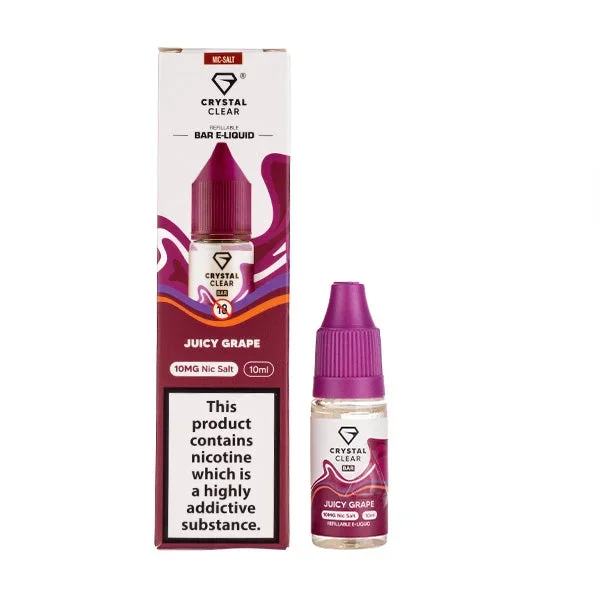 Juicy Grape Nic Salt E-Liquid by Crystal Clear