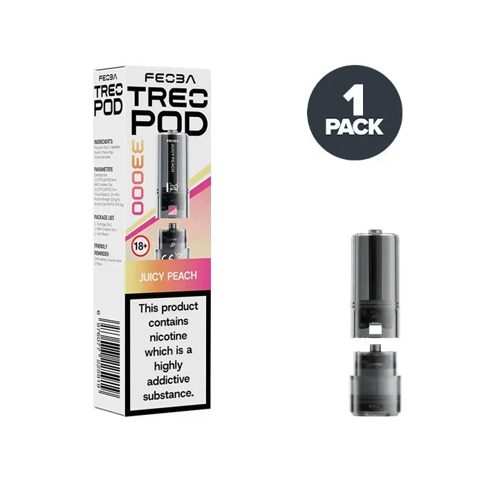 Juicy Peach Feoba Treo 33K Prefilled Pods