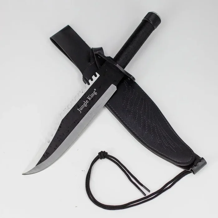 Jungle King – 15.25″ Survival Fixed Blade Knife w/ Sheath