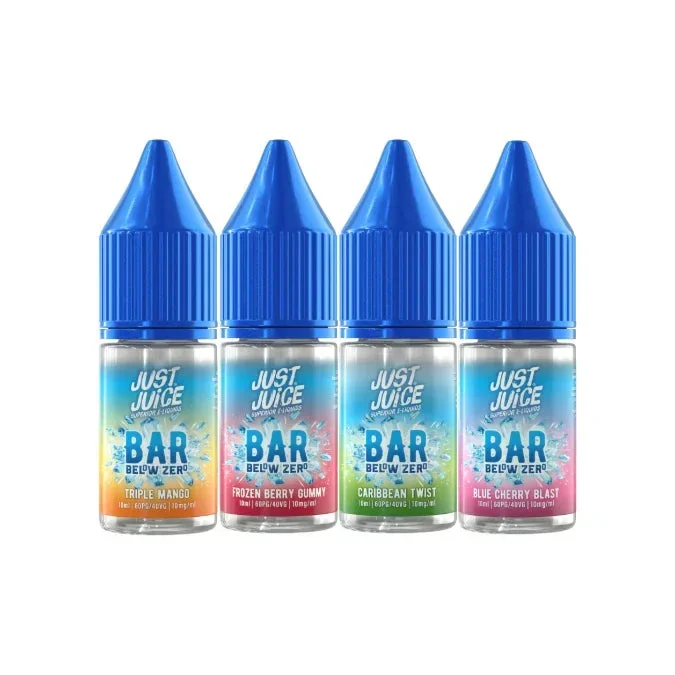 Just Juice – Bar Below Zero 10ml Nic Salt (40VG/60PG) 10mg