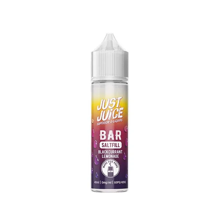 Just Juice Bar Saltfill Blackcurrant Lemonade Shortfill 40ml E-Liquid