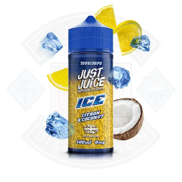 Just Juice Ice – Citron and Coconut 0mg 100ml Shortfill