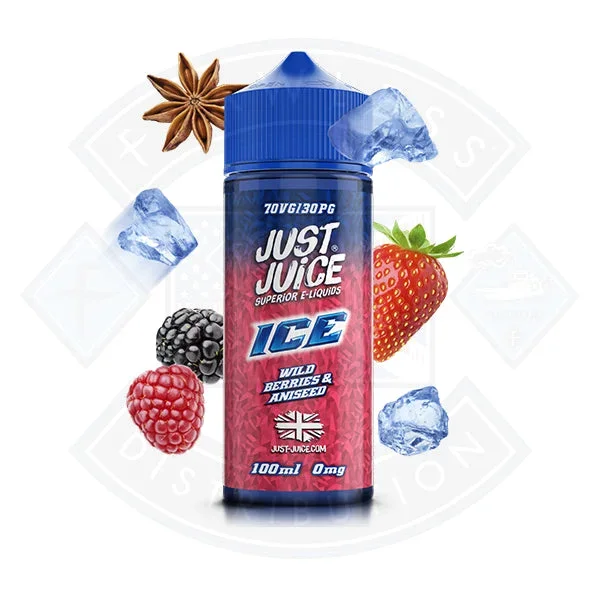 Just Juice Ice – Wild Berries and Aniseed 0mg 100ml Shortfill