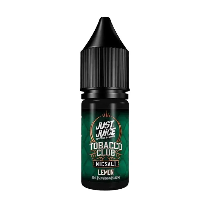 Just Juice Tobacco Club Lemon 10ml Nicotine Salt E-Liquid