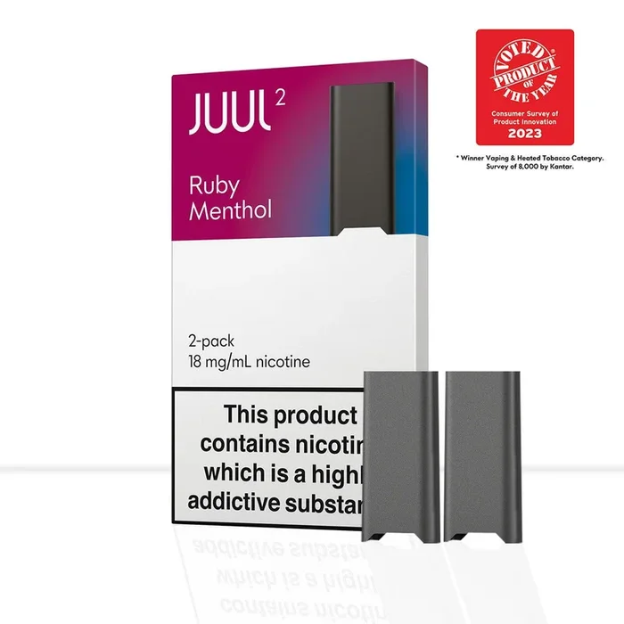 JUUL2 Ruby Menthol Prefilled Vape Pods