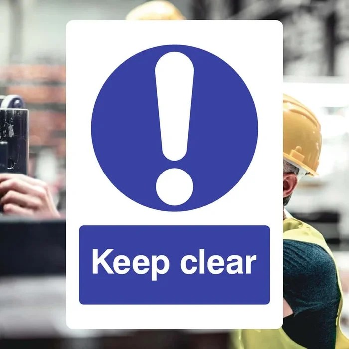 Keep Clear Area Sign