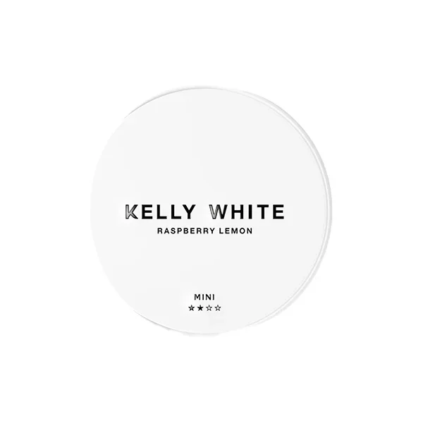 Kelly White – Mini Medium – Raspberry Lemon Nicotine Pouches – 20 Pouches 8mg