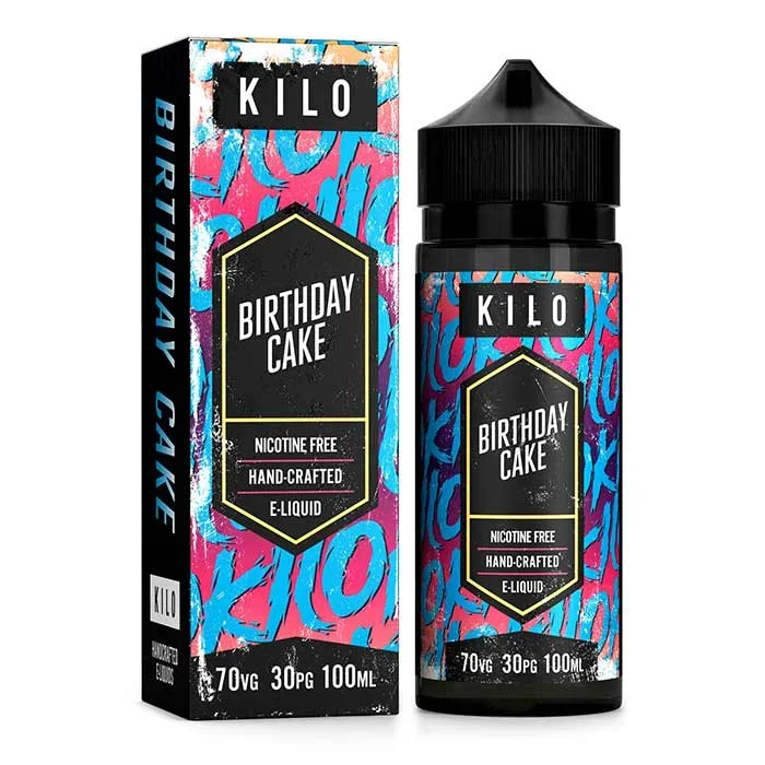 Kilo E-Liquids – Birthday Cake 100ml Short Fill E-Liquid