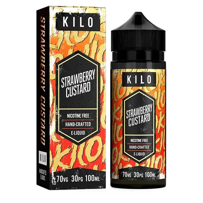 Kilo E-Liquids – Strawberry Custard 100ml Short Fill E-Liquid
