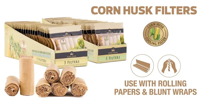 King Palm Corn Husk Filters 5pk