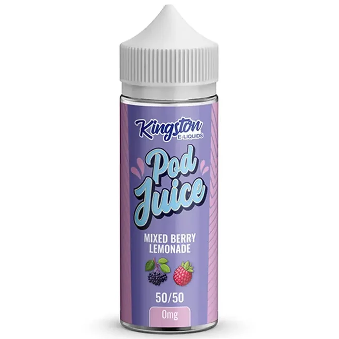 Kingston Pod Juice Mixed Berry Lemonade 100ml Shortfill
