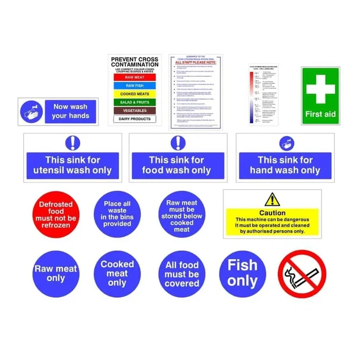 Kitchen Safety & Hygiene Sign Pack