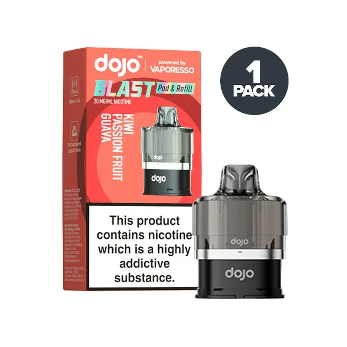 Kiwi Passion Fruit Guava Dojo Blast 6000 Pre-filled Pods by Vaporesso