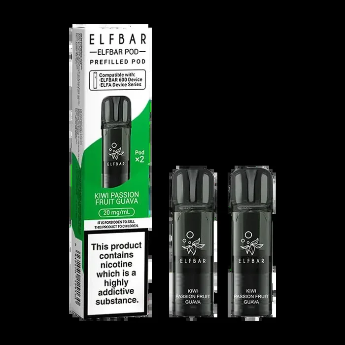 Kiwi Passion Fruit Guava Elfbar 600 Pods