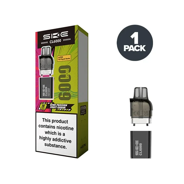 Kiwi Passion Fruit Guava SKE CL6000 Pre-filled Pods