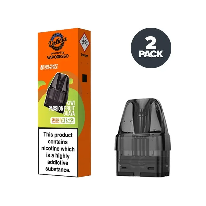 Kiwi Passion Fruit Guava Vaporesso Deliciu Mate Pre-filled Pods